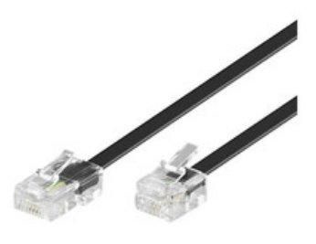 RJ11-RJ45 6M M/M BLACK – MicroConnect