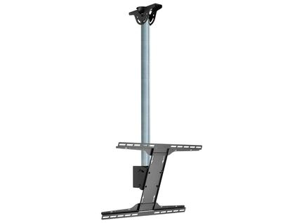 Pre-assembled modular series ceiling kit for up to 75" screens. Kit includes the following: 1 x MOD-CPC cathedral ceiling plate 1 x MOD-P150 1.5m extension pole 1 x MOD-FPMS single screen flat panel mount 1 x MOD-UNL large universal adaptor – Peerless