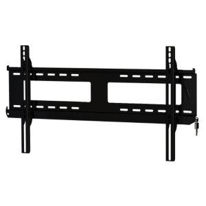 Flat-to-wall security locking mount landscape 37" - 75" max weight 79kg - Black Includes security padlock – Peerless