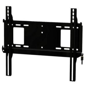 Flat-to-wall security locking mount 32" - 60" Maximum weight 68Kg - Black Includes security padlock – Peerless