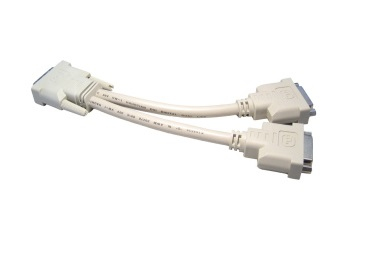 CDL 1.8m DVI-D M to 2x F Splitter – Cables Direct
