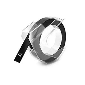 EMBOSSER TAPE 9MM X 3M WHITE/BLACK TUCK – NEWELL RUBBERMAID