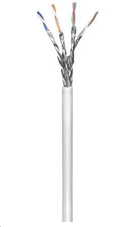 S/FTP CAT6 100m White, PVC – MicroConnect