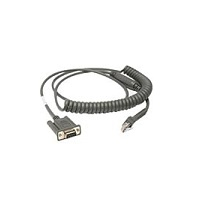 CABLE RS232 DB9F 2.8M COILED TRU TTL PWR 9FT – Zebra Technologies