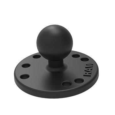 RAM 2.5 Round Base w/ AMPs Hole Pattern – RAM Mounts
