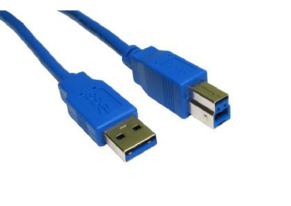2M USB3 A M - B M BLUE CBL B/Q 200 – Cables Direct