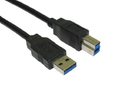 1M USB3 A M - B M BLK CBL B/Q 200 – Cables Direct