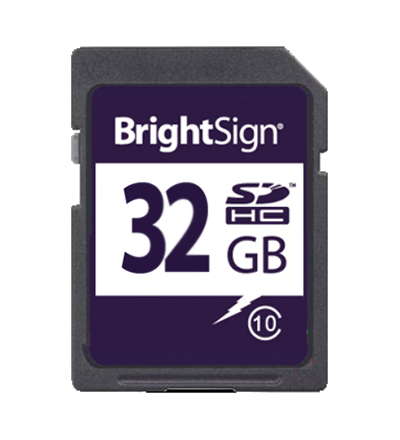 Class 10 Micro 32GB SDHC Card – Brightsign