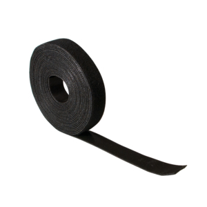 Cable strap (Hook and Loop), black, width: 20 mm, coil, 10 m – LogiLink
