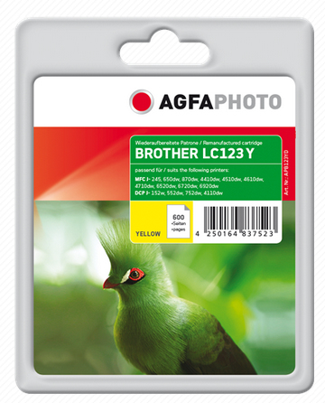 INK YELLOW RPL LC123Y, 11ML – Agfa
