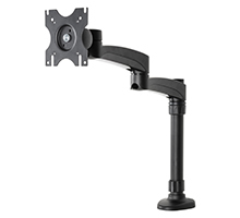 Double Arm Flat Screen Desk Mount for Screens up to 24" Max Weight 9kg - Graphite black – B-Tech