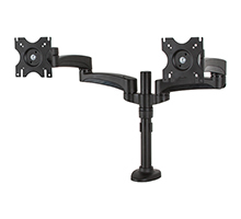 Twin Screen With Dual Articulated Arms Flat Screen Desk Mount – B-Tech