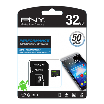 MICRO-SDHC PERFORMANCE 32GB – PNY
