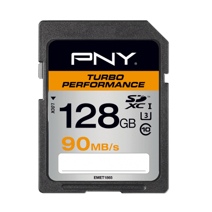 PNY SDXC 128GB Turbo Performance 90MB/s (while stocks last) – PNY