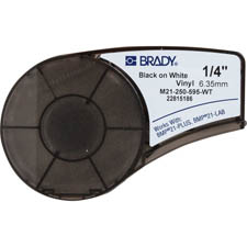 Black on White Vinyl tape for – Brady