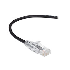 Slim-Net Cat6 Patch Cable Black 10FT – Black Box