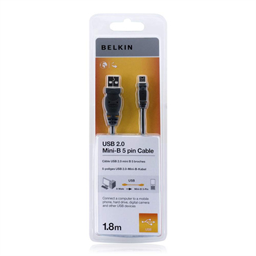 USB2.0 A - MINI B CBL 1.8M – Belkin Components