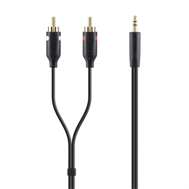 STEREO CABLE Y-AUDIO CABLE 2M BLACK – Belkin Components