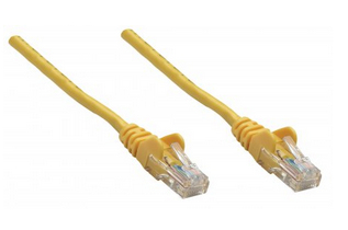NETWORK CABLE CAT6A COPPER 20M- YELLOW S/FTP SNAGLESS/BOOTED – INTELLINET
