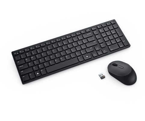 Dell Silent Keyboard and Mouse - KM555 - US International (QWERTY) – Dell