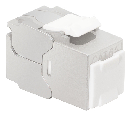 Keystone Jack Cat.6A STP with shutter 14.4mm 22-26 AWG, 24 pieces – LogiLink