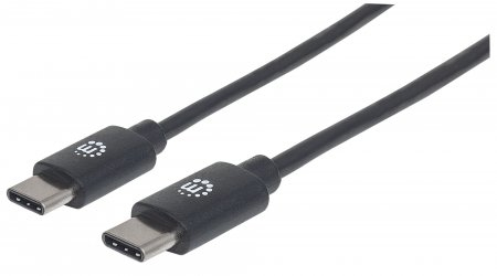 USB-C CABLE 50CM MALE/MALE- 480MBPS (USB 2.0) BLACK POLYBAG – INTELLINET