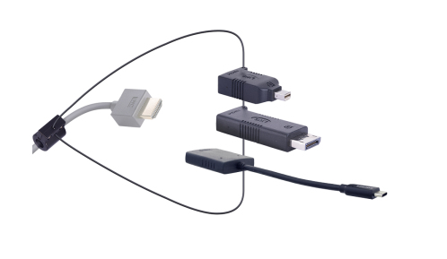 HDMI Adapter Ring with 3 Adaptors DisplayPort Mini DP & USB C Male to HDMI Female – Liberty