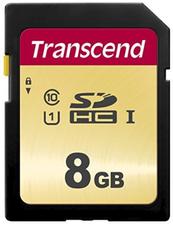 Transcend 500S - Flashgeheugenkaart - 8 GB - UHS-I U1 / Class10 - SDHC UHS-I – Transcend Information UK LTD