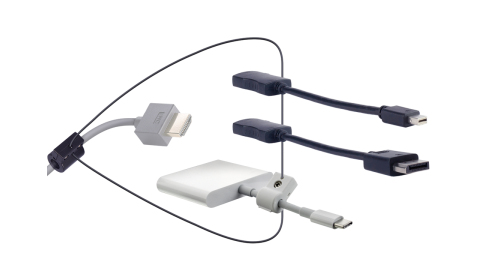 HDMI Adaptor Ring with 3 Adaptor Cables DisplayPort Mini DP Apple USB C Male to HDMI Female – Liberty