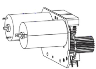 KIT RIBBON DRIVE SYSTEM CONVERS TO NEW DESIGN ZE500 RH SERIES – Zebra Technologies