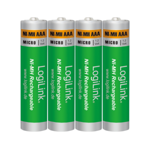 Battery, Rechargeable, NiMH, AAA, 4pcs. Blister – LogiLink
