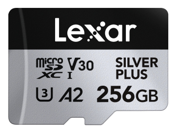 256GB Lexar High-Performance Silver Plus microSDXC Card – Micron
