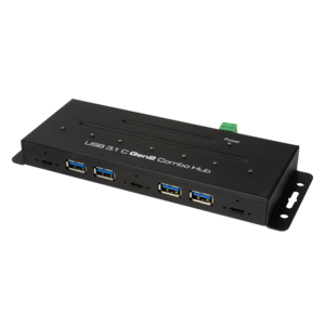 USB 3.2 Gen 2 Hub, 7-port, 4x USB-AF + 3x USB-CF Combo Hub, metal – LogiLink