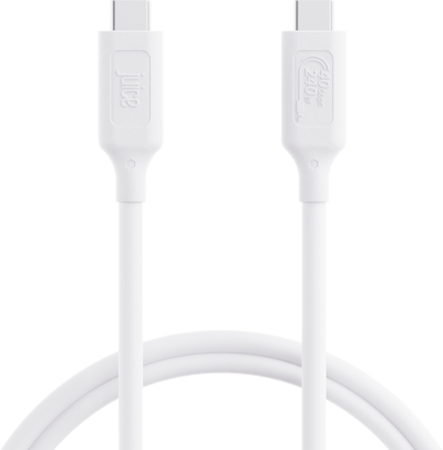 USB 4.0 TYPE C CABLE 1M ROUND WHITE – Juice
