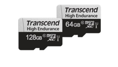 Transcend 350V - Flashgeheugenkaart (SD adapter inbegrepen) - 64 GB - UHS-I U1 / Class10 - microSDXC UHS-I – Transcend Information UK LTD