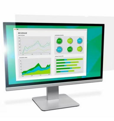 3M Anti-Glare Filters help reduce glare and mirror-like reflections. Its lightweight- thin- frameless design is easily applied and reapplied numerous times with no bubbles. Designed to fit widescreen desktop LCD monitors with a diagonally measured 24'' vi – 3M