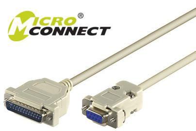 MODEMCABLE DB9-DB25 3M F/M – MicroConnect