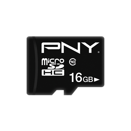 MICRO SD PERFORMANCE PLUS 16GB HC CLASS 10 + SD ADAPTER – PNY