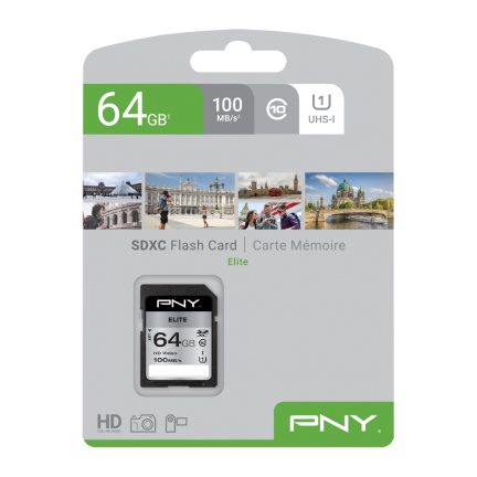 MICRO SD HIGH ELITE XC 64GB SDXC CLASS 10 UHS-I U1 100 MB/S – PNY