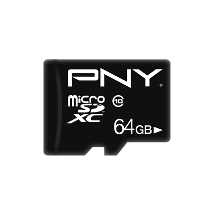 FC 64GB Performance CL10 Micro-SD XC +AD – PNY