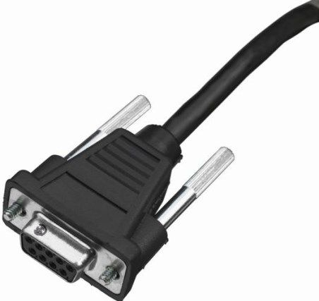 RS232 BLACK DB9 FEMALE CABLE 2.9M STRAIGHT 5V EXTERNAL POWER – Honeywell