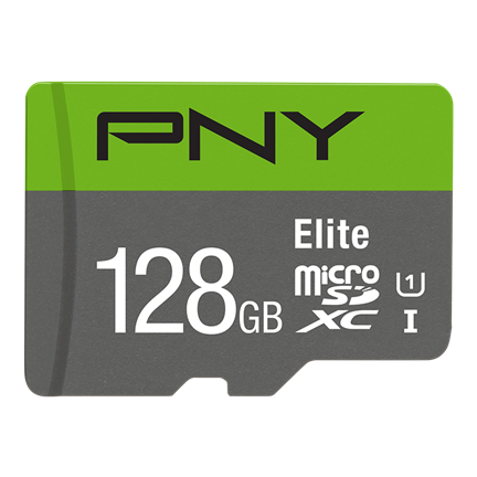 FC 128GB Elite CL10 UHS-1 Micro-SD XC+AD – PNY