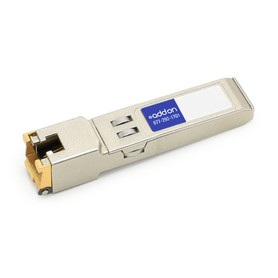 Dell 407-BBWL Compatible TAA Compliant 100/1000/10000Base-TX SFP+ Transceiver (Copper; 30m; RJ-45) – AddOn