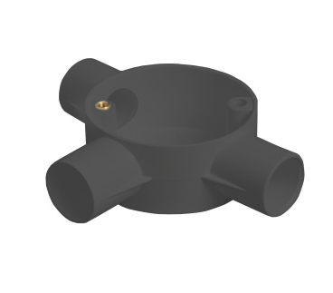 TITAN 20MM 3 WAY TEE BOX BLACK