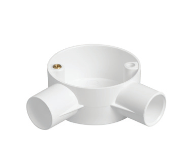 TITAN 25MM 2 WAY ANGLE BOX WHITE