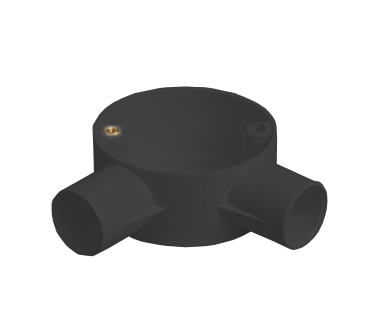 TITAN 25MM 2 WAY ANGLE BOX BLACK