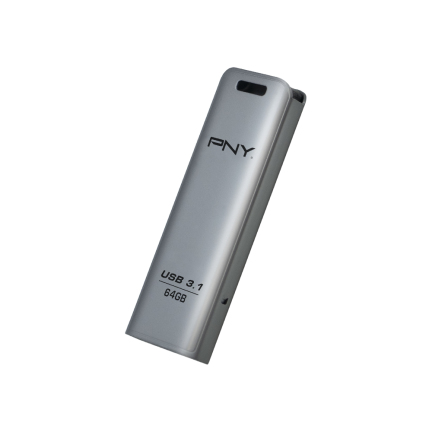 PNY ELITE STEEL 3.1 64GB R80MB/S W20MB/S PUSH/PULL METAL – PNY