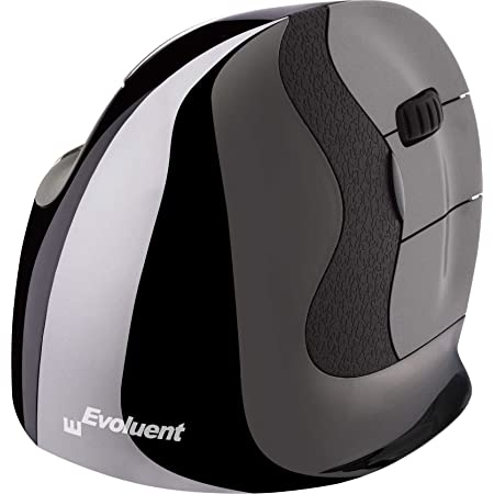 Evoluent VerticalMouse D - Right handed USB wireless - Small. The New D or version 6 is the latest revision of the award winning Evoluent mouse. Improvements include laser sensor; contoured buttons improving feel and response; Extra wide lip along the bot – Evoluent