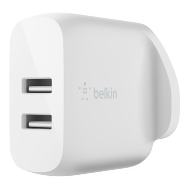 DUAL USB-A WALL CHARGER/ 12W X2 WHITE – Belkin Components