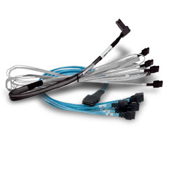 Broadcom - SAS internal cable - 1x8 Slim SAS (SFF-8654) (M) to 1x8 Slim SAS (SFF-8654) - 1 m – Broadcom